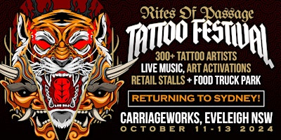 Imagem principal do evento Rites of Passage Tattoo Festival Sydney 2024