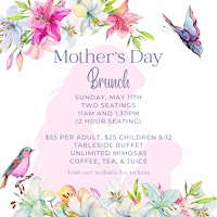 Immagine principale di Mother's Day Brunch- 11am Seating 