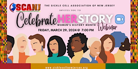 Imagen principal de Celebrate HERStory with the Sickle Cell Association of New Jersey Webinar