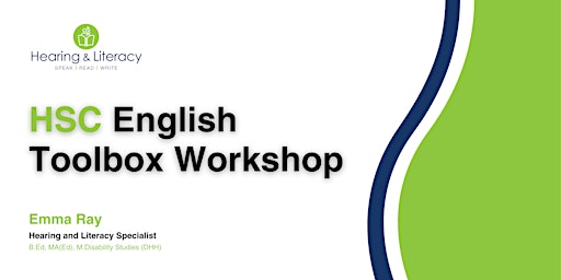 Imagem principal do evento HSC English Toolbox Workshop