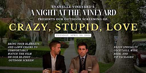 Image principale de A Night At The Vineyard - Crazy, Stupid, Love.