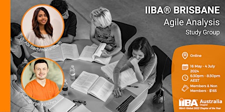 Primaire afbeelding van IIBA® Brisbane - Agile Analysis Online Study Group