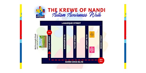 Primaire afbeelding van Krewe of Nandi Autism Awareness Walk