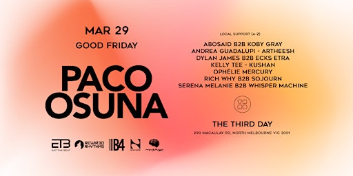 Primaire afbeelding van GOOD FRIDAY ft. PACO OSUNA - The Third Day