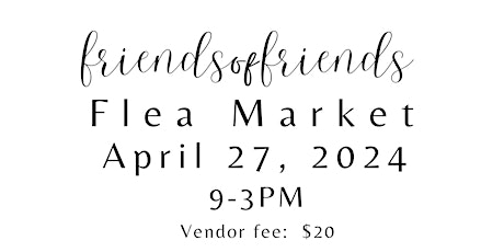 Friends of Friends  Vendor Registration