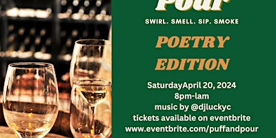 Imagen principal de 4/20 puff n pour wine tasting and infused dining