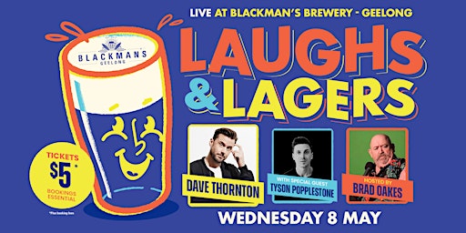 Hauptbild für Laughs & Lagers w/ Headline Act, Dave Thornton.