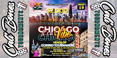 Hauptbild für IT'S A VIBE"CHICAGO" DOMINO TOURNAMENT MAY 19, 2024