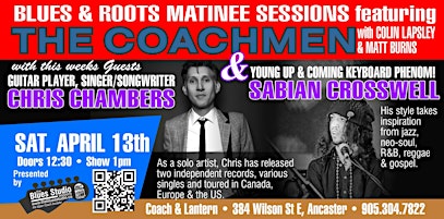 Imagem principal do evento Blues & Roots Matinee Sessions at The Upper Coach