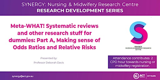 Primaire afbeelding van Meta-WHAT!  Research Part A: Making sense of Odds Ratios and Relative Risks