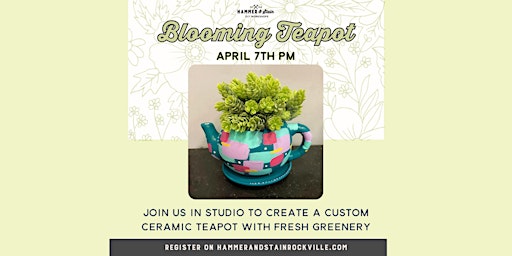 04.07.2024 (1pm)- Blooming Teapot Workshop primary image