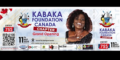 Primaire afbeelding van THE KABAKA FOUNDATION CANADA CHAPTER LAUNCH.