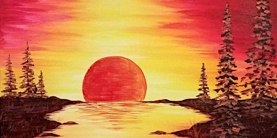 Image principale de Crimson Horizon - Paint and Sip by Classpop!™