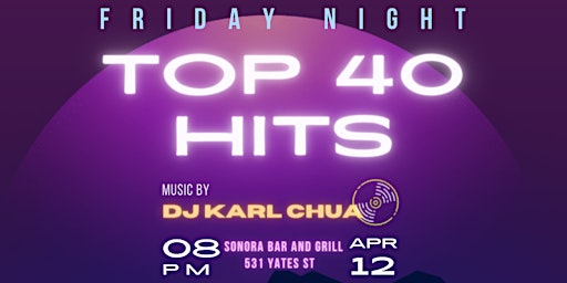 Primaire afbeelding van Friday Night: Top 40 Hits