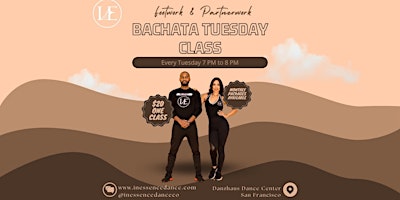 Bachata Tuesday Intermediate Class  & Packages-April primary image