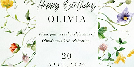 Olivia’s WildOne Birthday Celebration