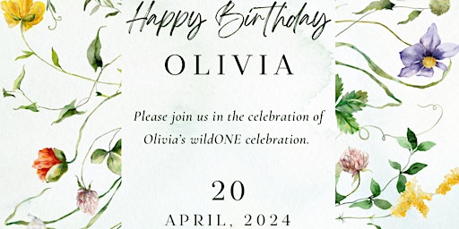 Olivia’s WildOne Birthday Celebration primary image