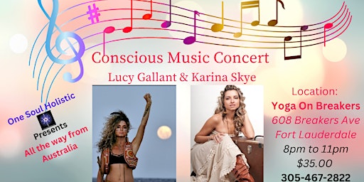 Conscious Music Concert w/ Lucy Gallant & Karina Skye primary image