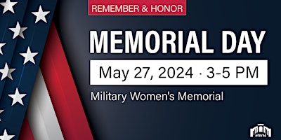 Primaire afbeelding van Memorial Day Program - Military Women's Memorial