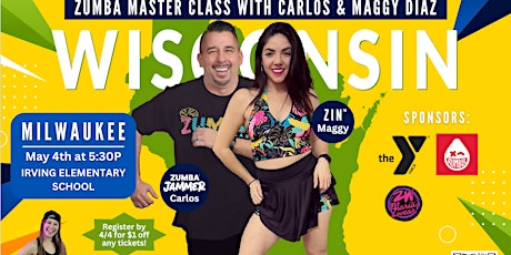 Zumba® Master Class with Carlos and Maggy Diaz - Milwaukee