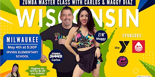 Zumba® Master Class with Carlos and Maggy Diaz - Milwaukee  primärbild