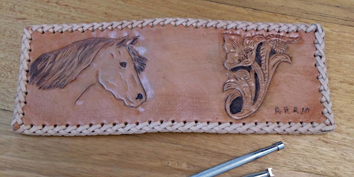 Imagem principal de Intro to Leather Carving & Stamping:  Laced Wallet with Aram Omara