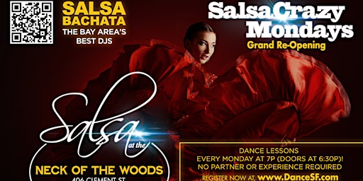 Primaire afbeelding van Salsa Dance Classes and Salsa and Bachata Dancing - SalsaCrazy Mondays