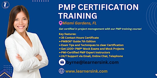 PMP Exam Prep Certification Training Courses in Miami Gardens, FL