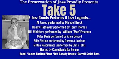 Image principale de The Take 5 - All Male Jazz Revue
