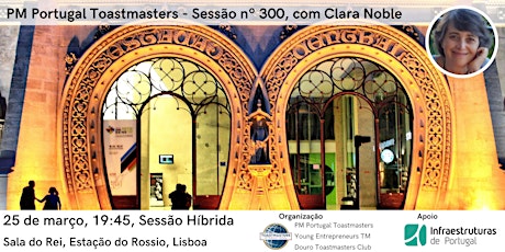 Imagem principal de PM Portugal Toastmasters | 25 Mar | Sessão 300