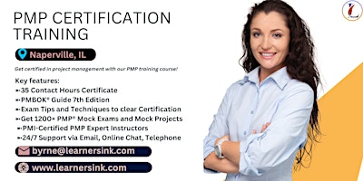 Primaire afbeelding van PMP Exam Prep Certification Training Courses in Naperville, IL
