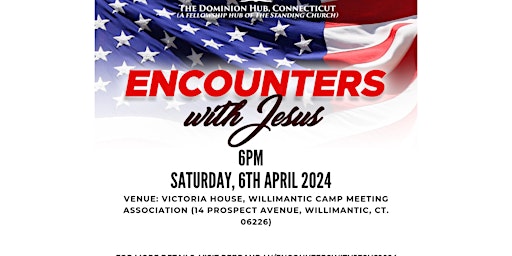 Encounters with Jesus April 2024 primary image