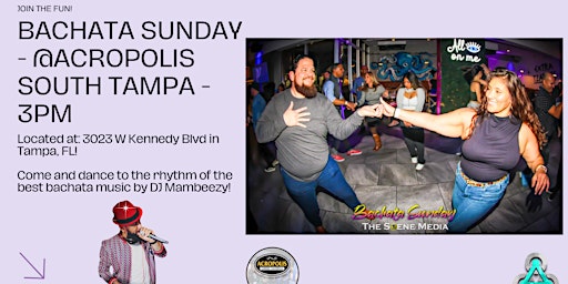 Image principale de Bachata Sunday @Acropolis South Tampa!