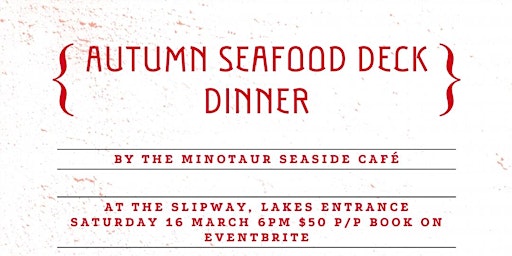 Image principale de Autumn Seafood Deck Dinner