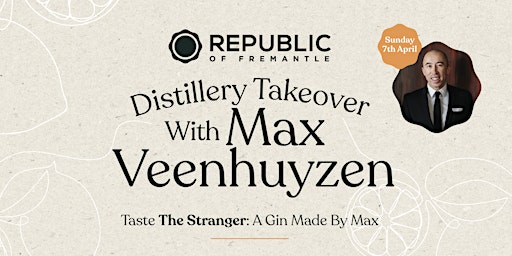 Imagen principal de Distillery Takeover: Snacks & Gin with Max Veenhuyzen