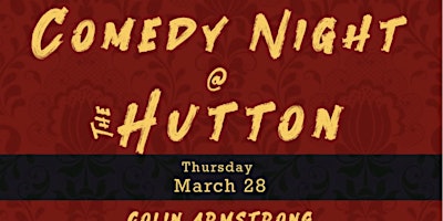 Primaire afbeelding van Comedy at The Hutton - Jersey City (Heights)