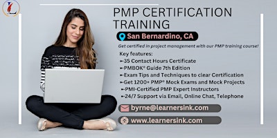 Primaire afbeelding van PMP Exam Prep Certification Training Courses in San Bernardino, CA