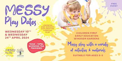 FREE Messy Play Dates Windsor Gardens primary image