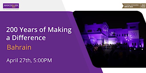 Imagem principal do evento 200 Years of Making a Difference, Bahrain