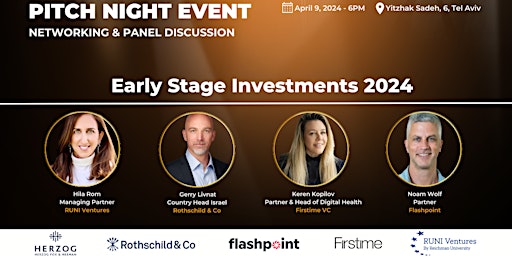 Immagine principale di Pitch Night Event - Early Stage Investments 2024 