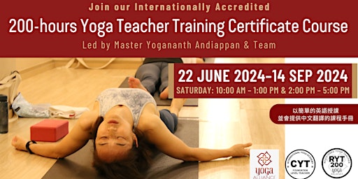 Hauptbild für 200-hours Yoga Teacher Training Certificate Course
