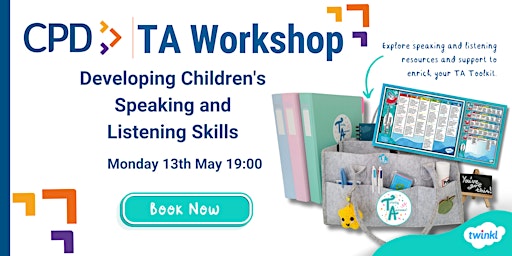 Primaire afbeelding van TA Workshop: Developing Children's Speaking and Listening Skills