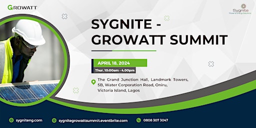 Imagem principal do evento The Sygnite-Growatt Renewable Energy Summit