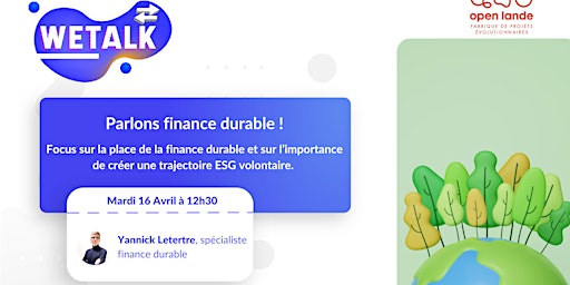 Imagem principal de Parlons finance durable !