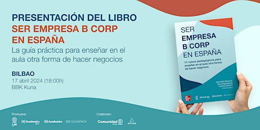 Imagem principal do evento Presentación del libro "Ser Empresa B Corp en España" - Bilbao