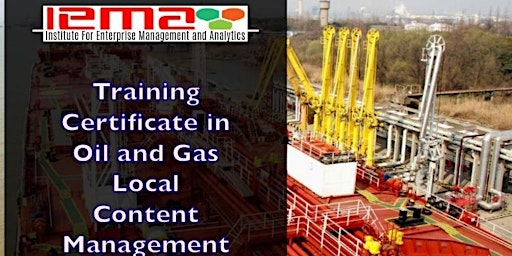 Image principale de Certificate in Oil and Gas Local Content Management
