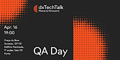 Imagem principal do evento dxTechTalk - QA Day