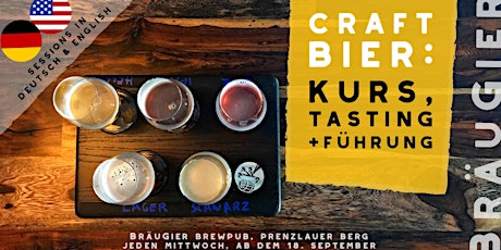Hauptbild für Craft Beer: Course, Tasting & Brewery Tour (Deutsch & English)