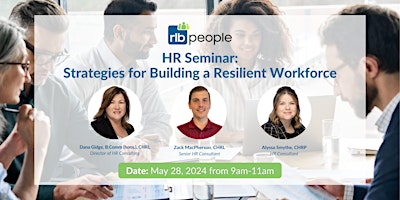 Image principale de HR Seminar: Strategies for Building a Resilient Workforce