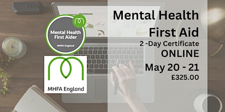 MHFA England 2-day certificate ONLINE